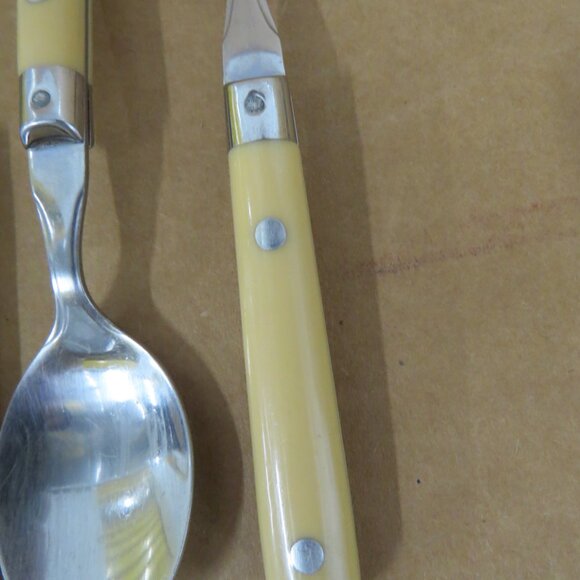 46 Pc Lot Assorted WF Mardi Gras Cream Stainless Flatware-Forks, Spoons & Knives - Picture 8 of 9